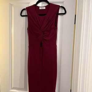 Anthropologie Maroon Dress Size XS